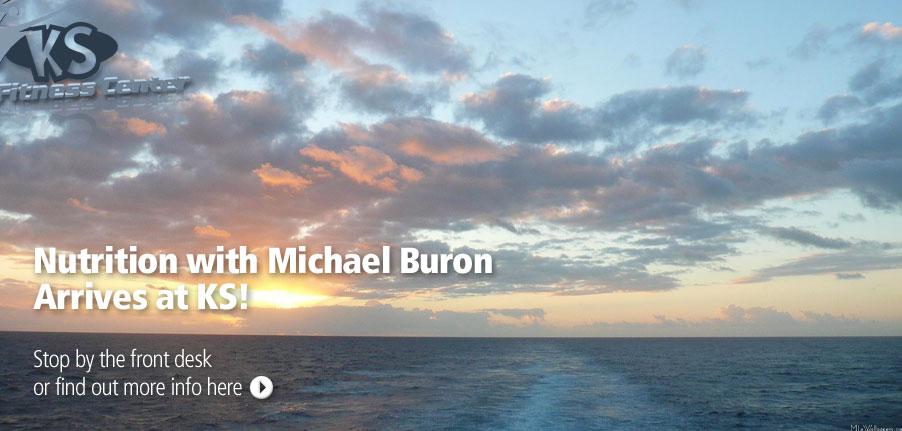Nutrition with Michael Borun arrives at KS! Stop by the front desk or find out more here.